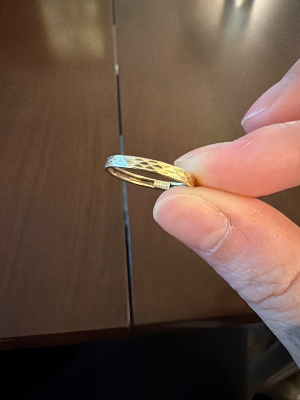 10k Yellow gold Italy Ring - Picture 3 of 4